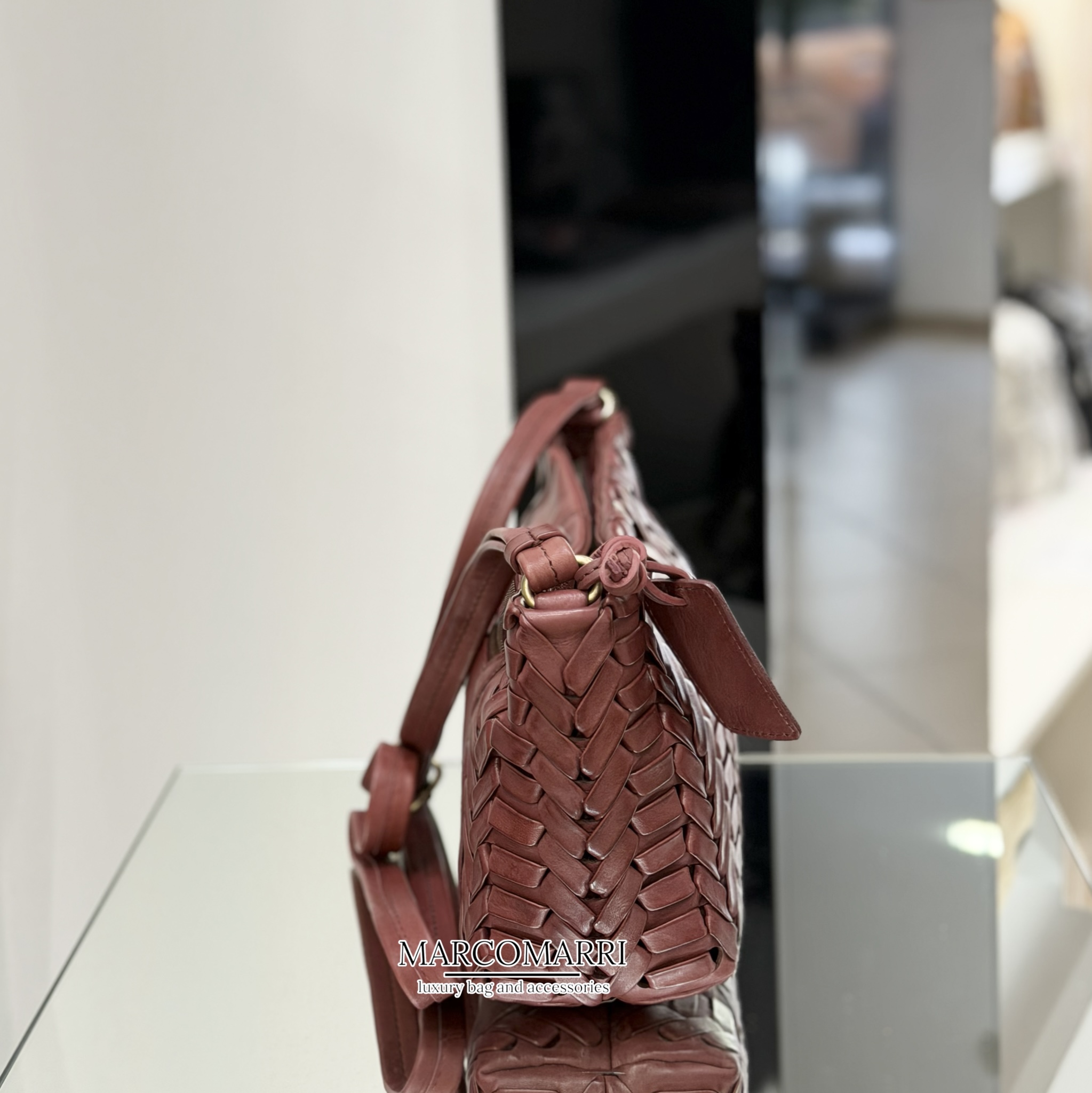 Biba Crossbody Elk Intrecciata Bordeaux - immagine 4