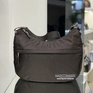 Borbonese Luna Bag Media zip Chocolate