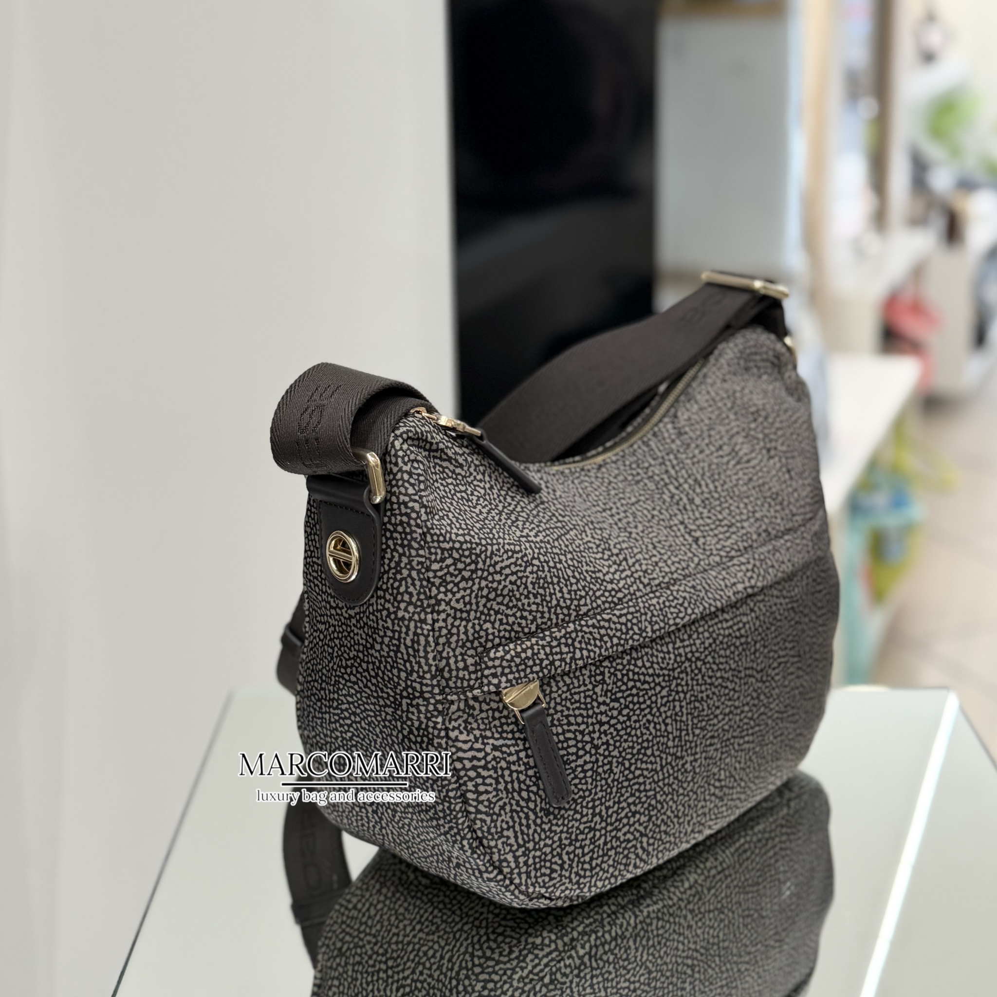 Borbonese LUNA BAG small Tar - immagine 4