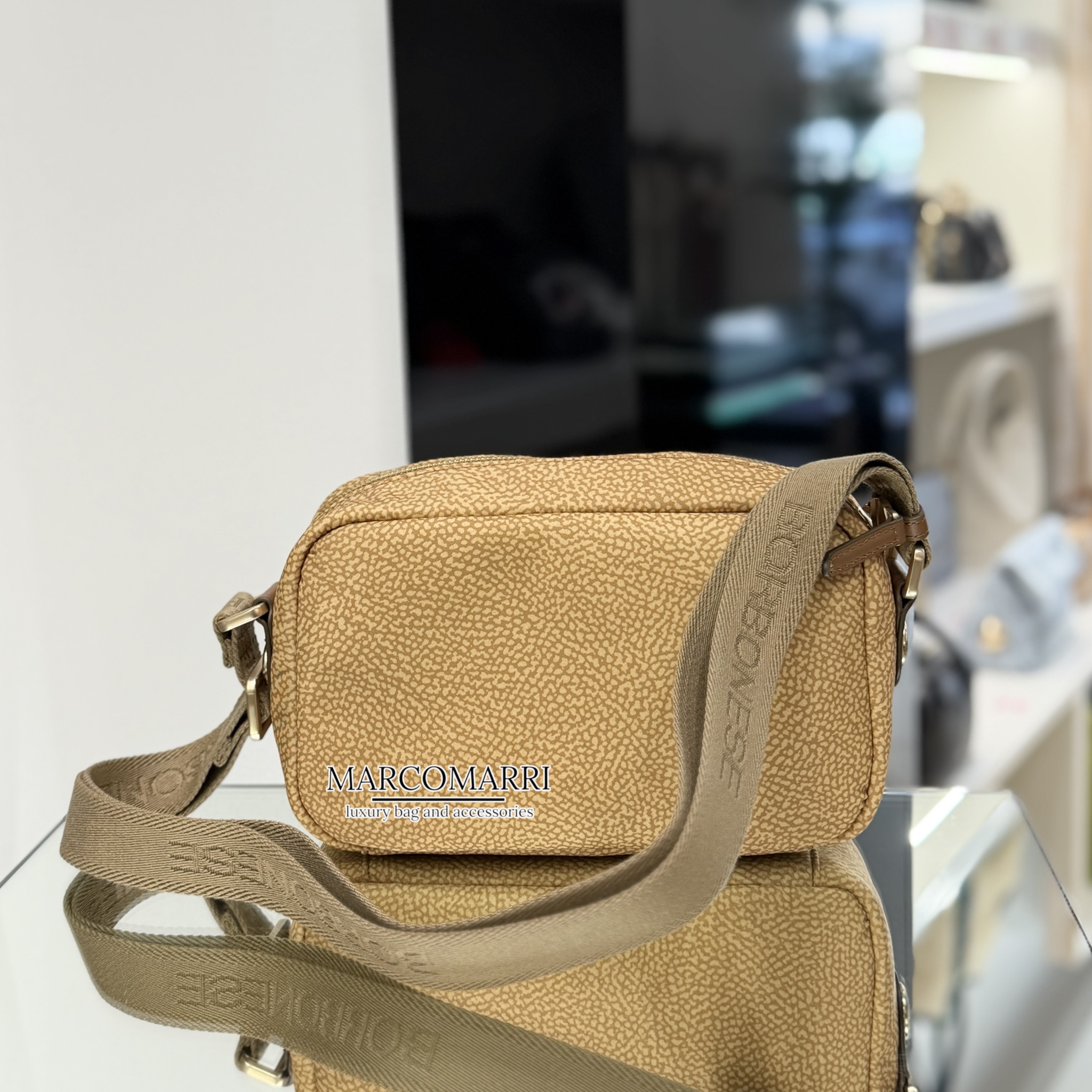 Borbonese camera case small Curry - immagine 3
