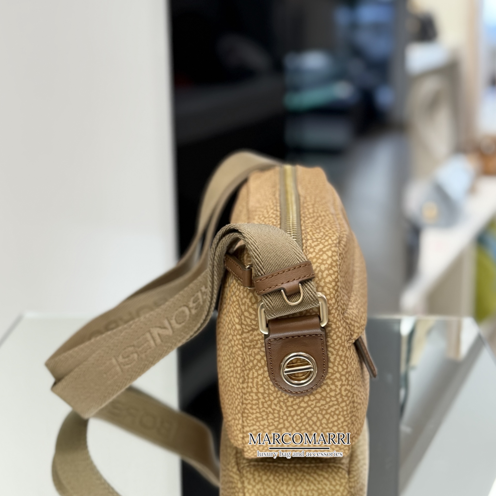 Borbonese camera case small Curry - immagine 4