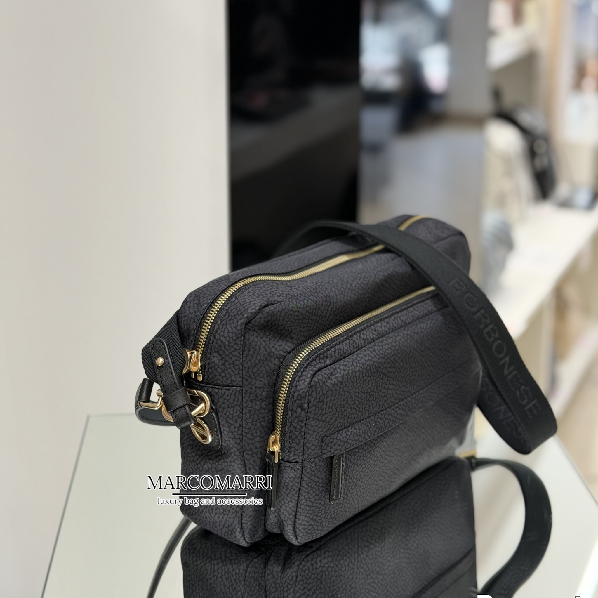 Borbonese Tracolla media black - immagine 4