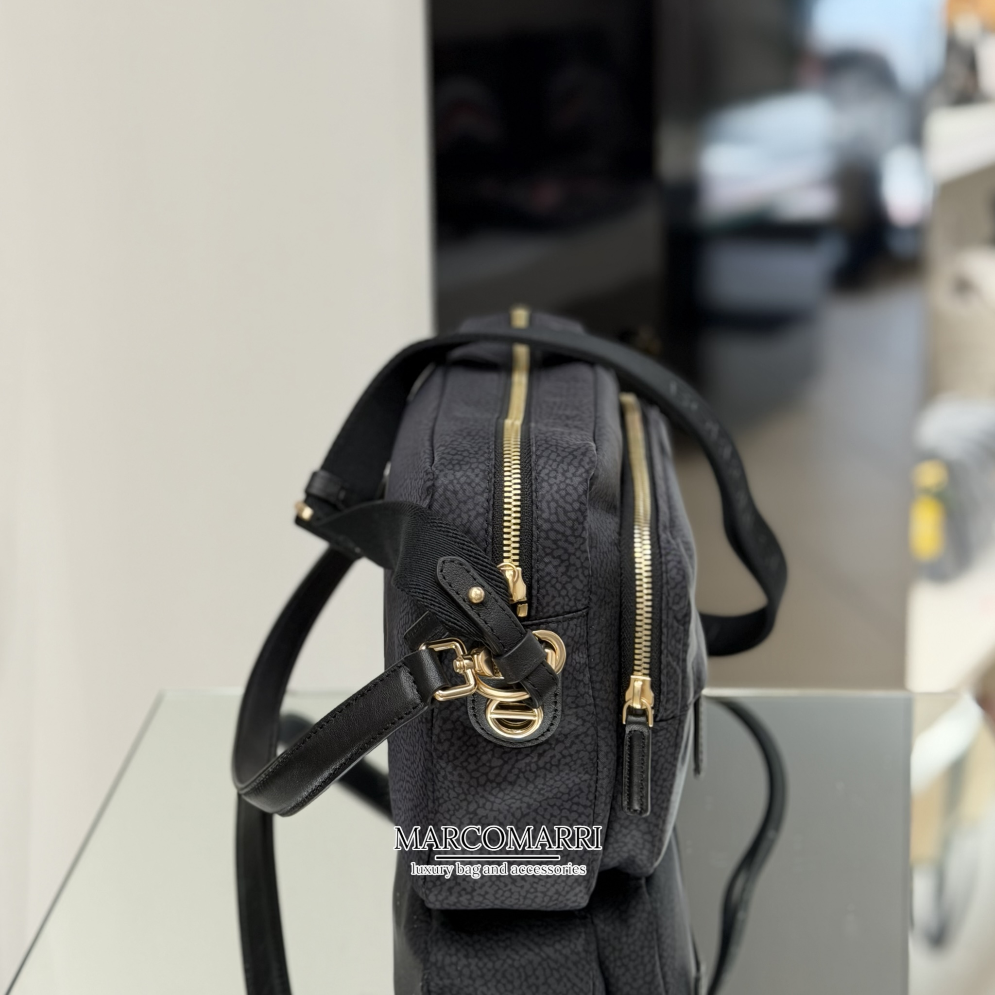 Borbonese Tracolla media black - immagine 5