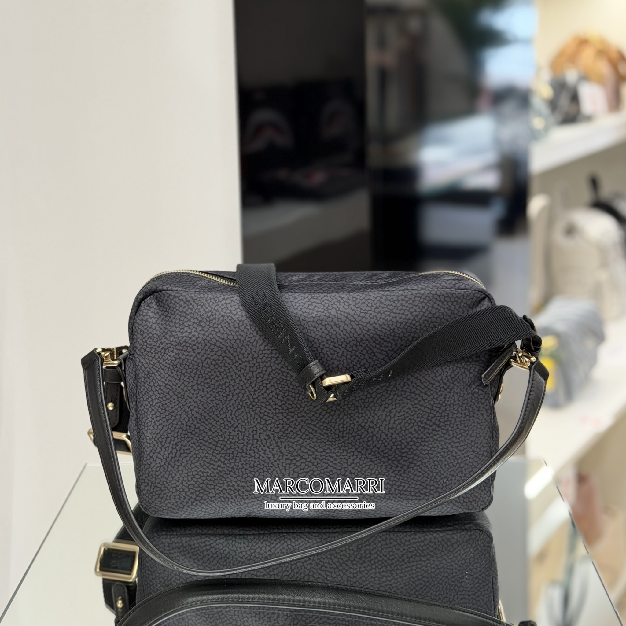 Borbonese Tracolla media black - immagine 6