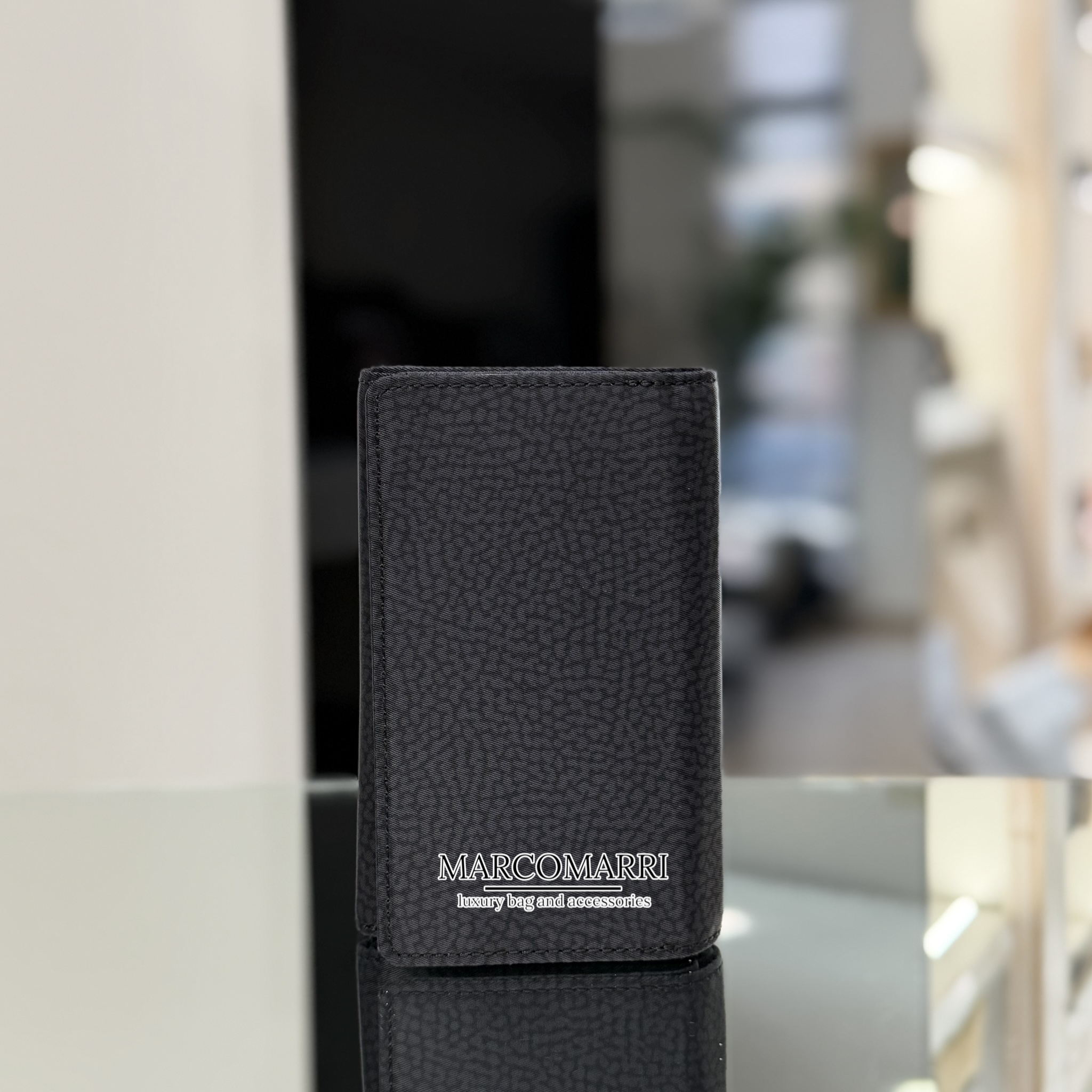 Borbonese portafoglio medio black - immagine 2