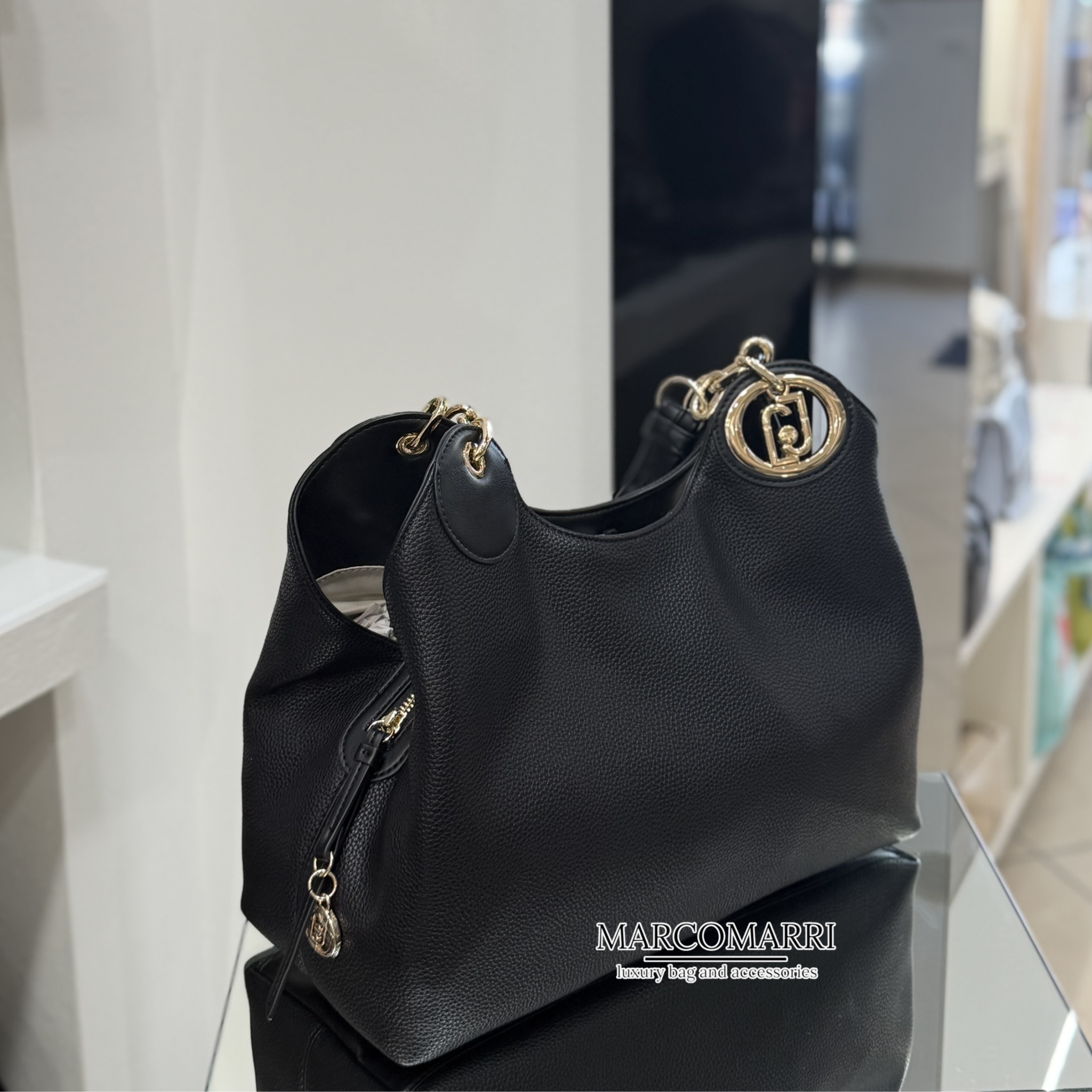 Liu Jo Borsa Satchel Media black - immagine 4