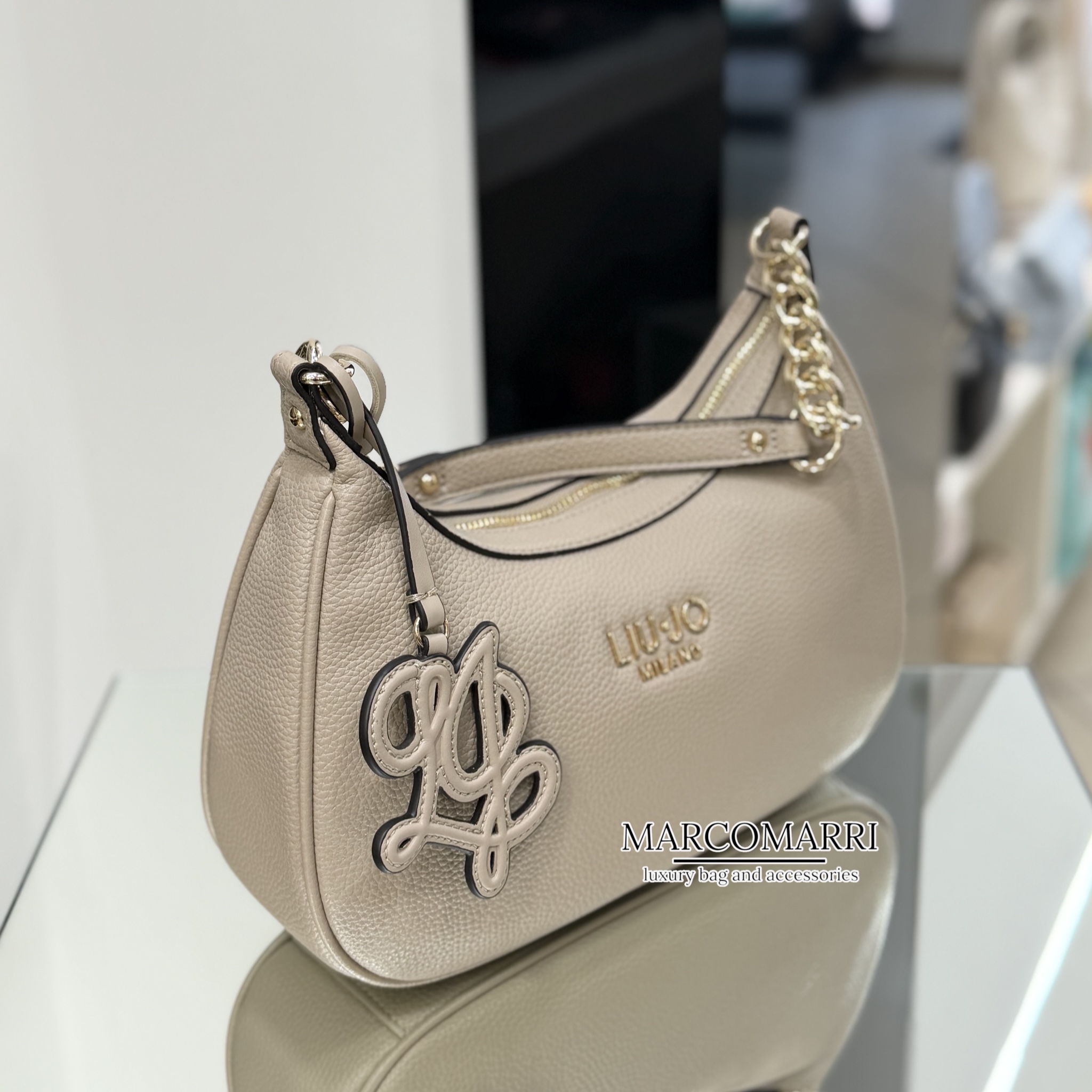 Liu Jo Hobo bag small Ridhi Neutro - immagine 6