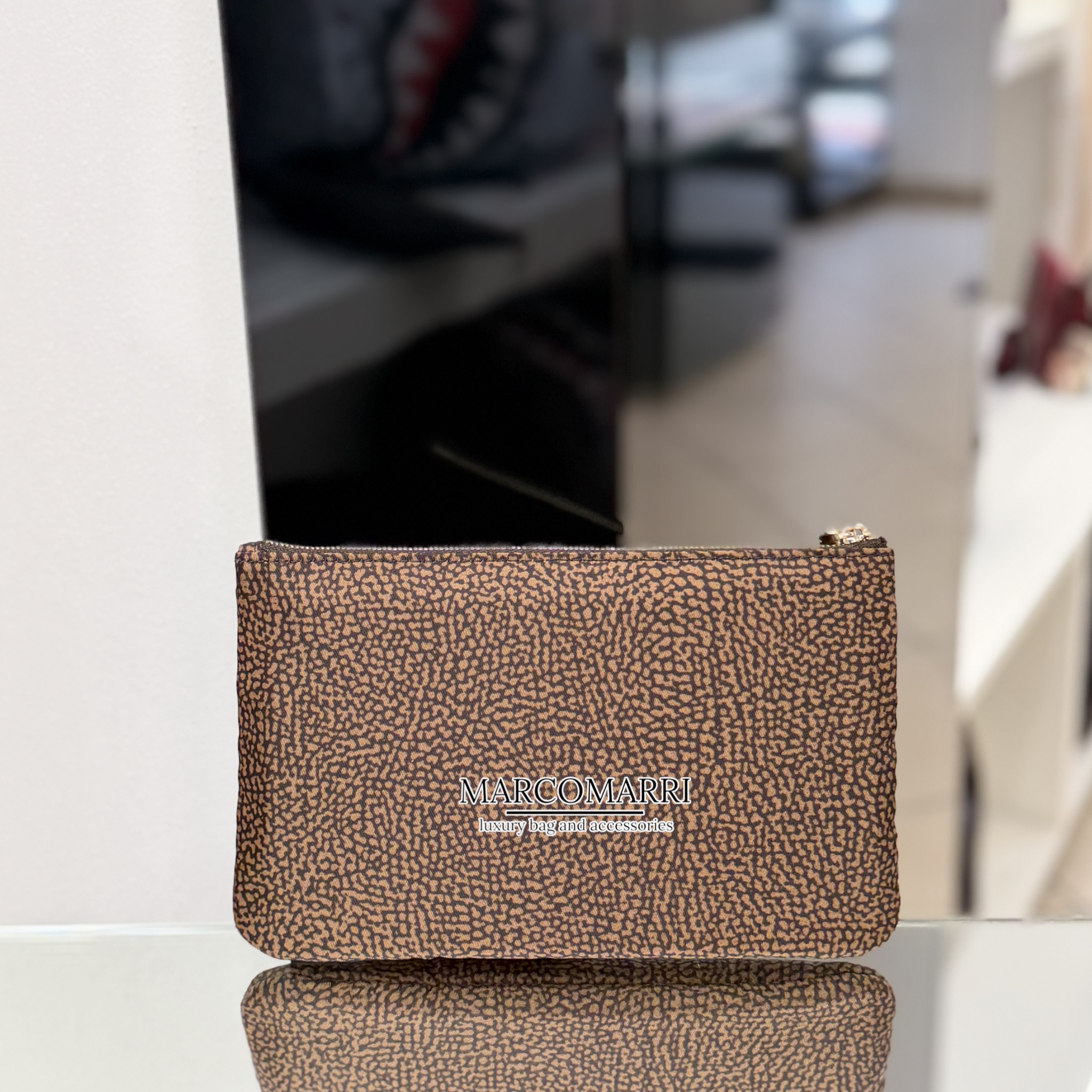 Borbonese Bustina/Pochette chestnut - immagine 2