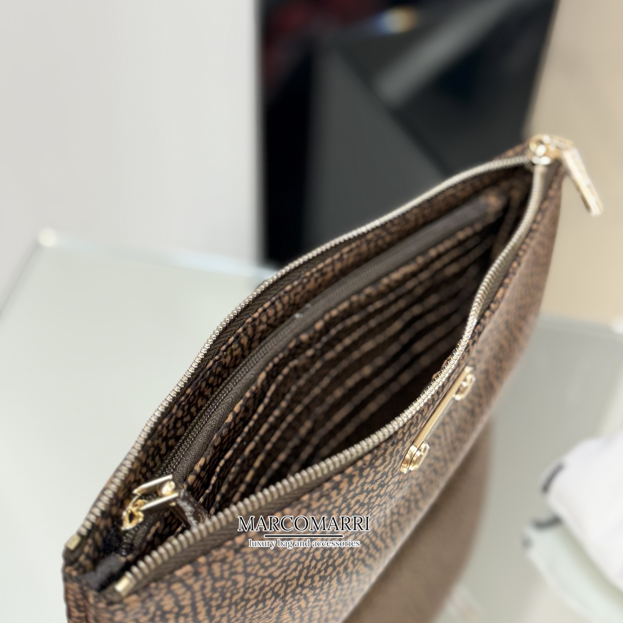 Borbonese Bustina/Pochette chestnut - immagine 4