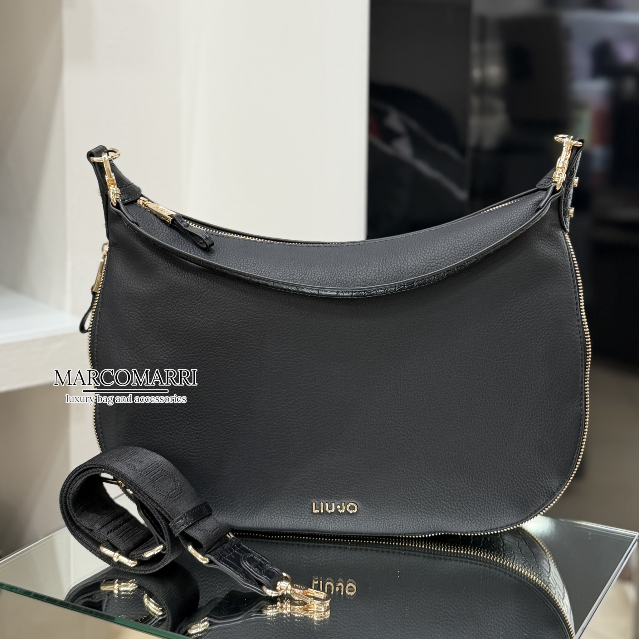 Liujo Borsa Hobo bag Large Kaliska Black - immagine 2