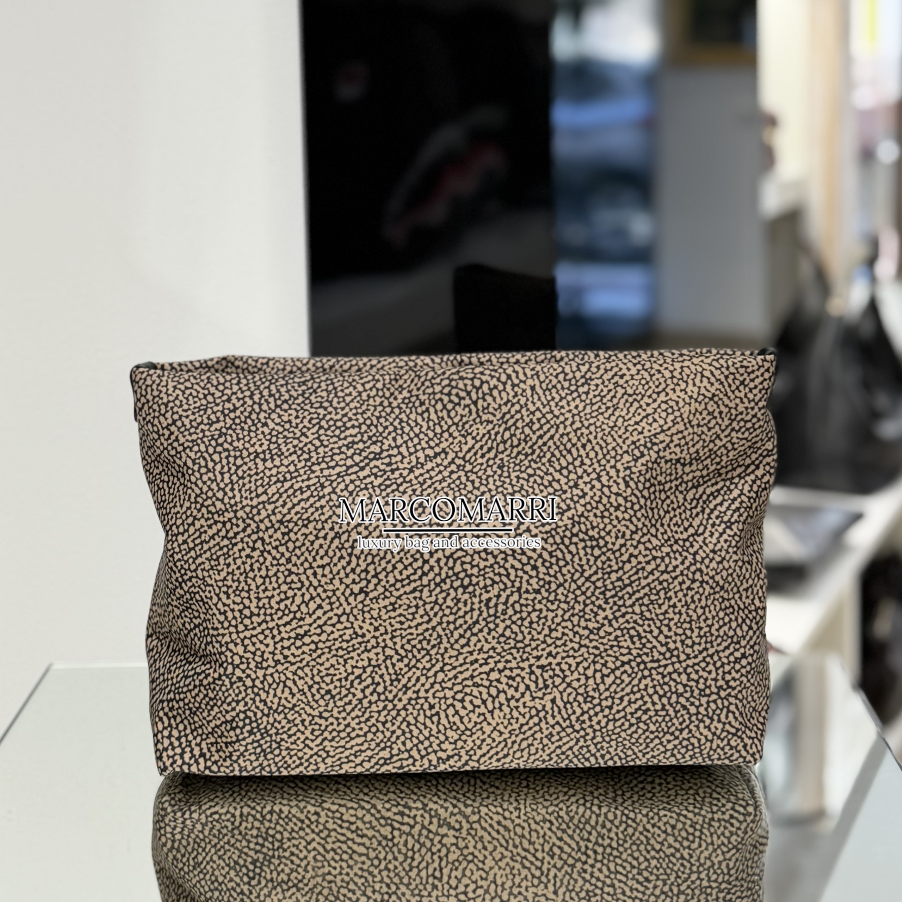 Borbonese Beauty Case large logo lettering Op classico - immagine 4