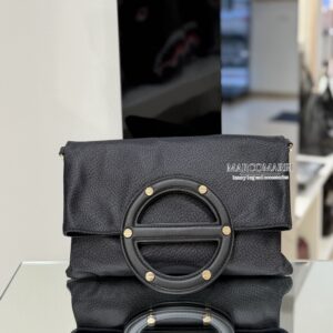 Borbonese Vis-A-Vis Pochette a tracolla black
