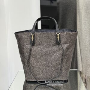 Borbonese Shopping/hand bag large tar/black
