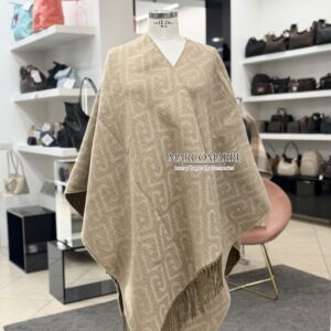 Liujo Poncho monogram jacquard