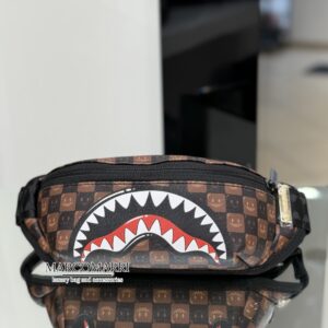 Sprayground marsupio Shark In Paris Wtf Bubble Brown Chek