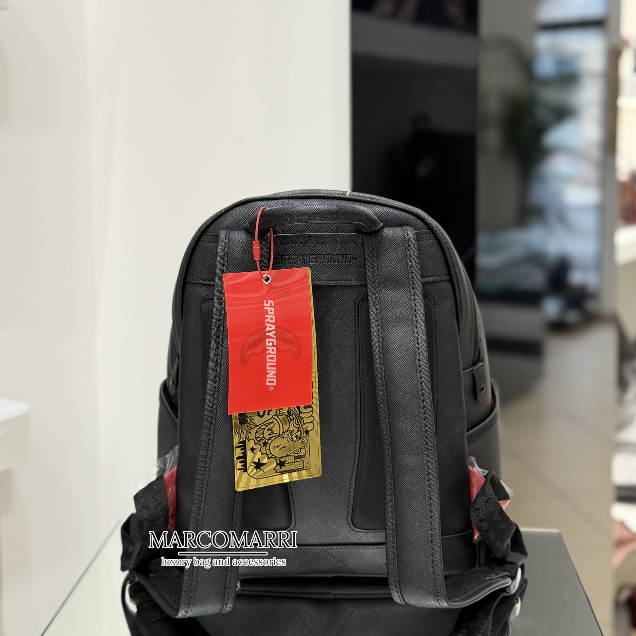 Sprayground zaino medio Center Rip Revealing Gray Chek Savage - immagine 4