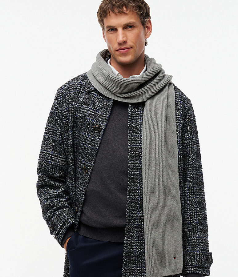 Tommy Hilfiger sciarpa flag grigia - immagine 2