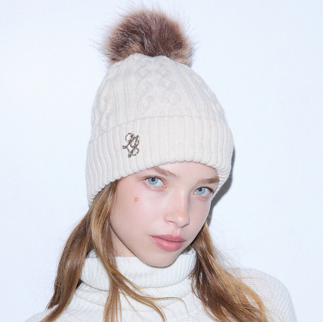 Liujo Cappello in maglia con pompon burro - immagine 4